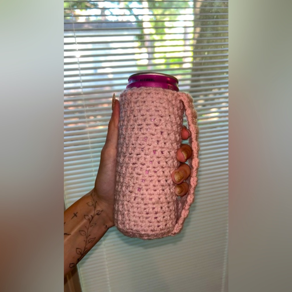 Crochet Koozie with handle
